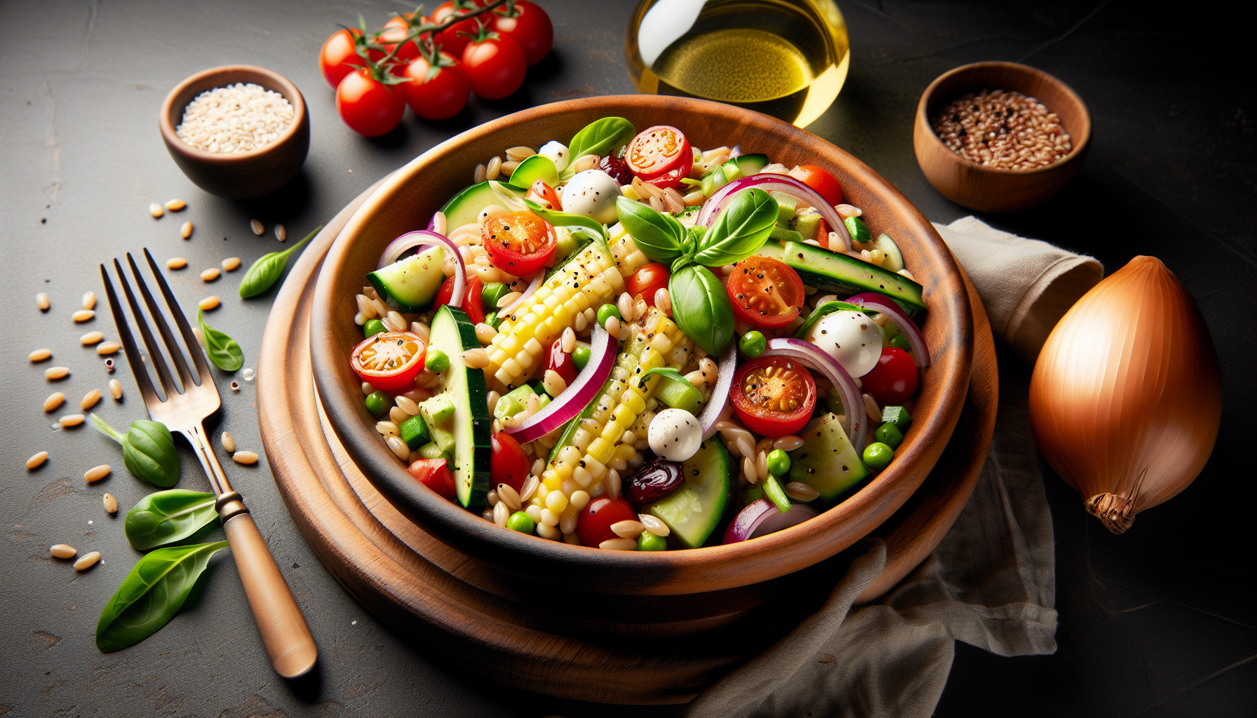 insalata di farro con verdure